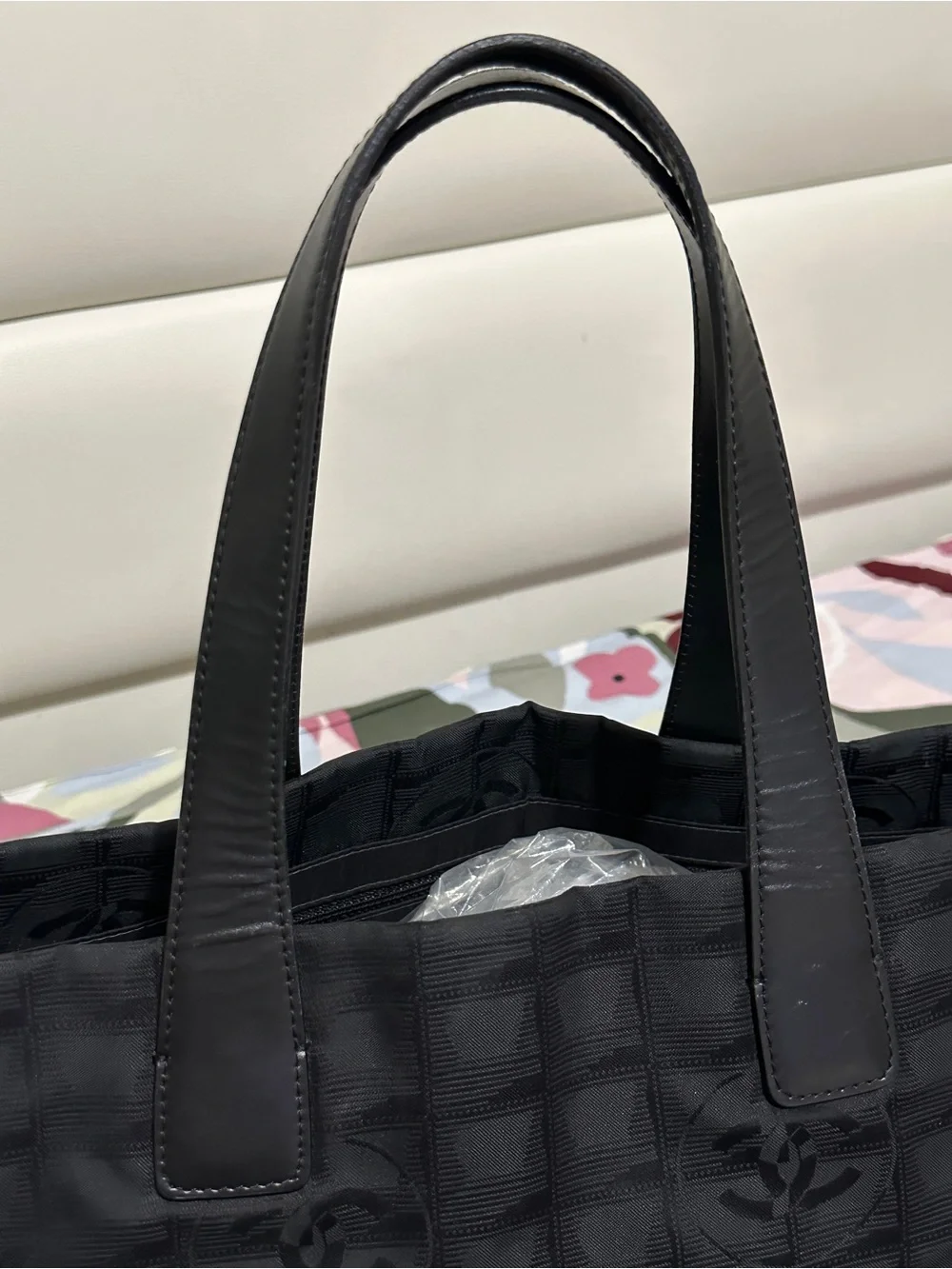 Chanel Travel Line Nylon Tote Bag
